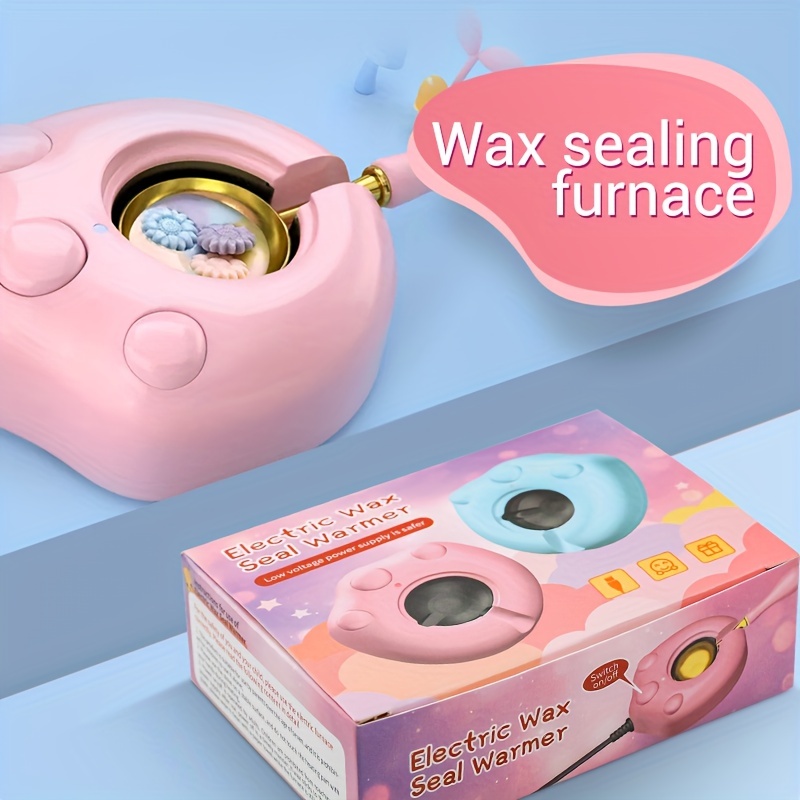Electric Wax Seal Warmer, Electric Wax Seal Melting for Wax Seal Stamp for  Melting Wax Seal Beads Wax Seal Sticks Blue