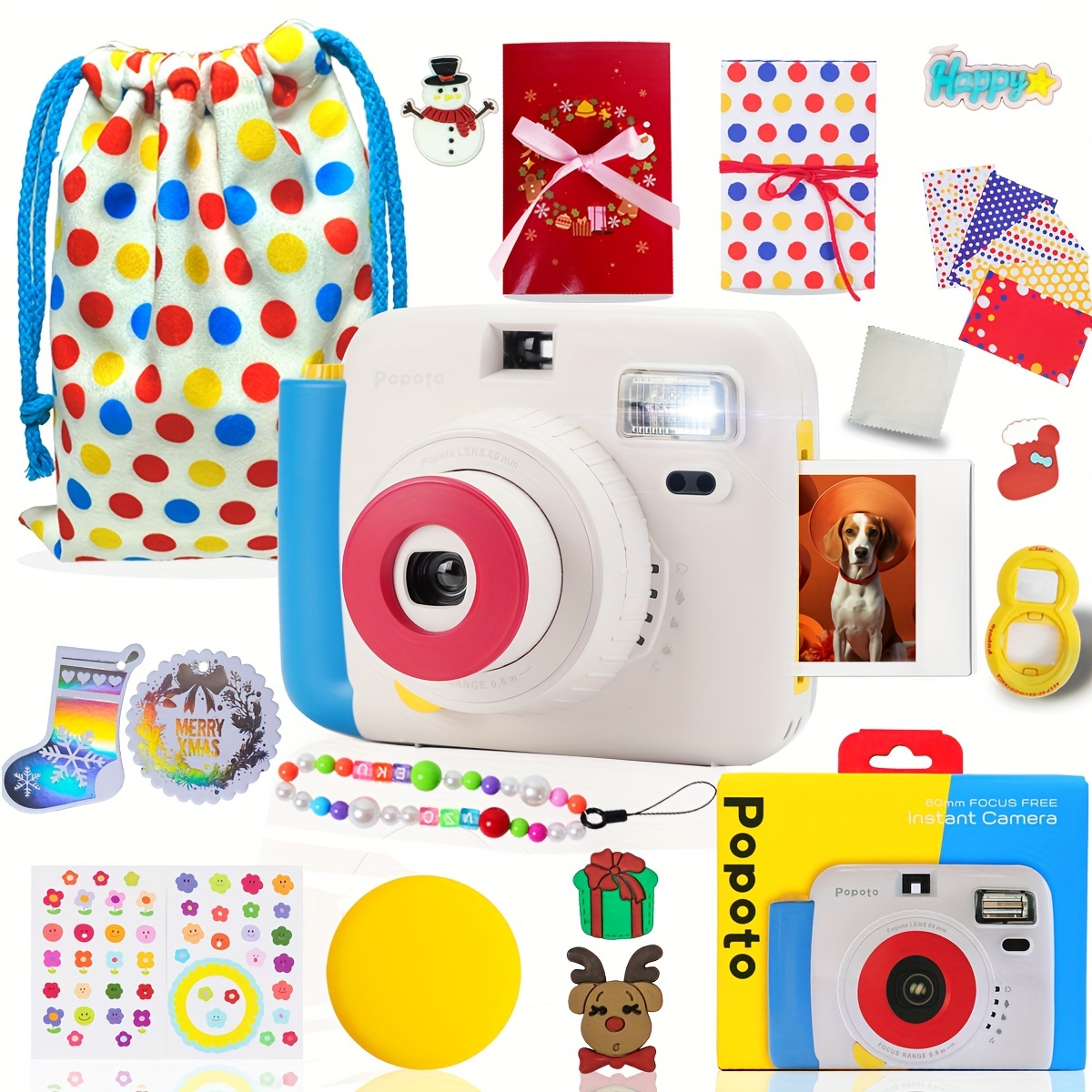 Popoto Instant Camera Gift Bundle Bag Ablum Suitable - Temu Canada