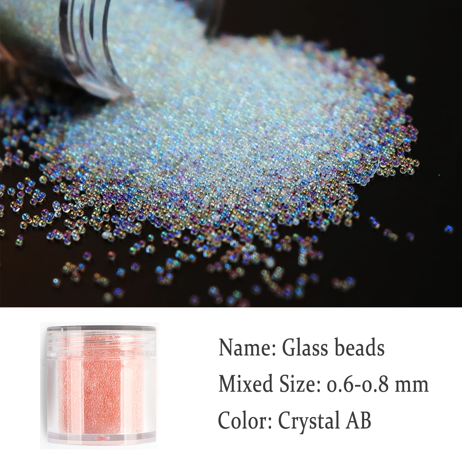 Caviar Beads Nail Crystals Micro Pixie Beads Multicolor - Temu Germany