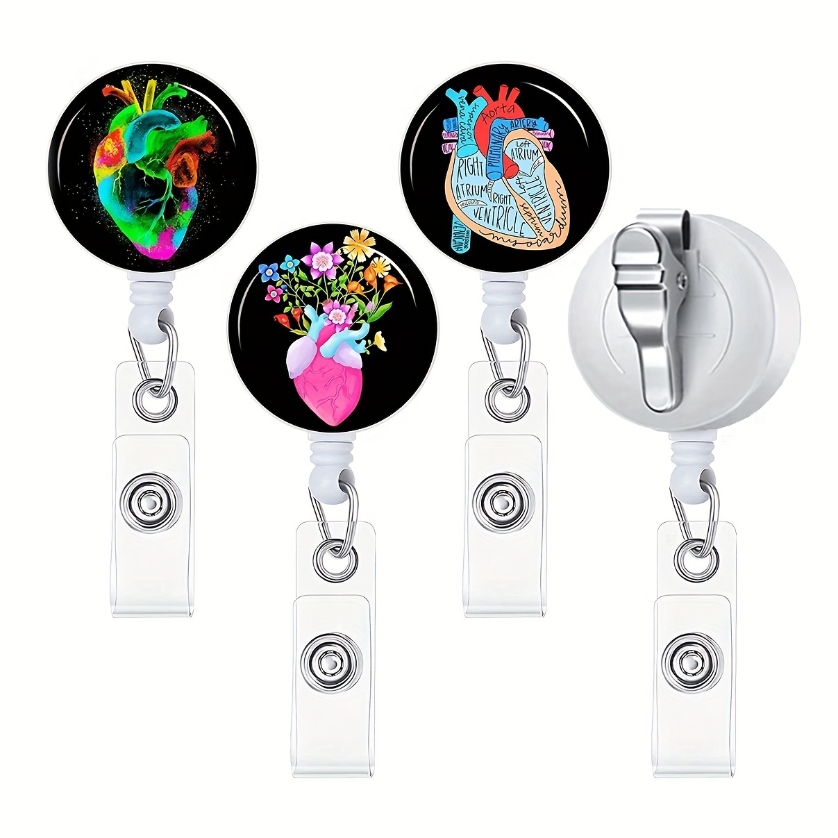 I Smell Badge Reels Retractable Cute Id Clip With Metal Clip - Temu