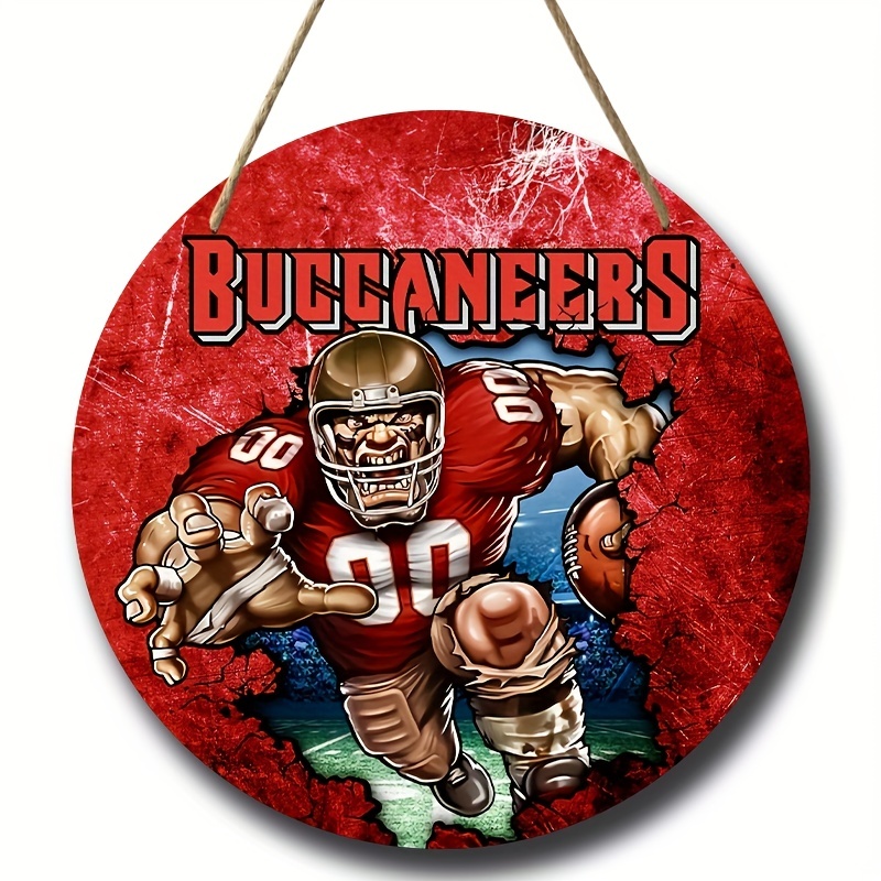 NFL Tampa Bay Buccaneers Helmet Wall Art Sign Wood Sign 