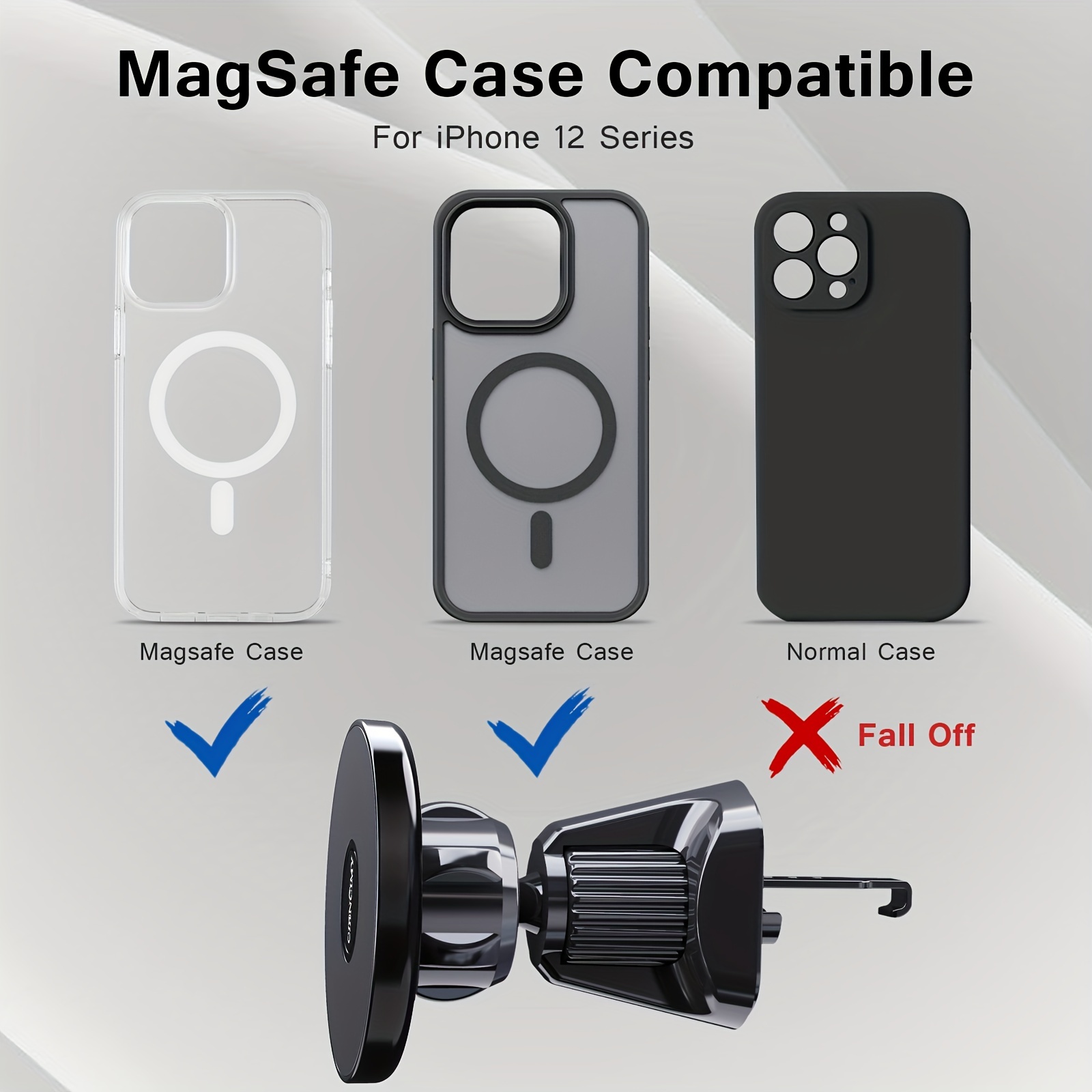 Suporte Magnético para Telefone Compatível com Suporte para Carro Magsafe  para Iphone 12 13 Pro Max Mini Suporte para Ventilação de Ar