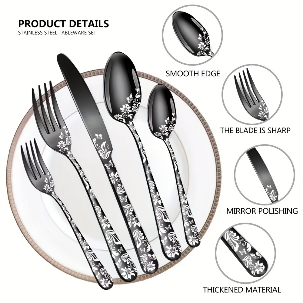 Let's go together for a light luxury retro tableware set  chopsticks,  spoons, gifts - Shop timestone-goods Cutlery & Flatware - Pinkoi