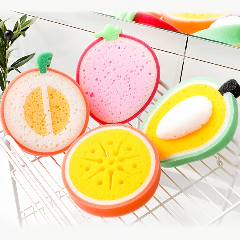 Kitchen Fruit Dish Scrubber Sponge Clean Non scratch - Temu