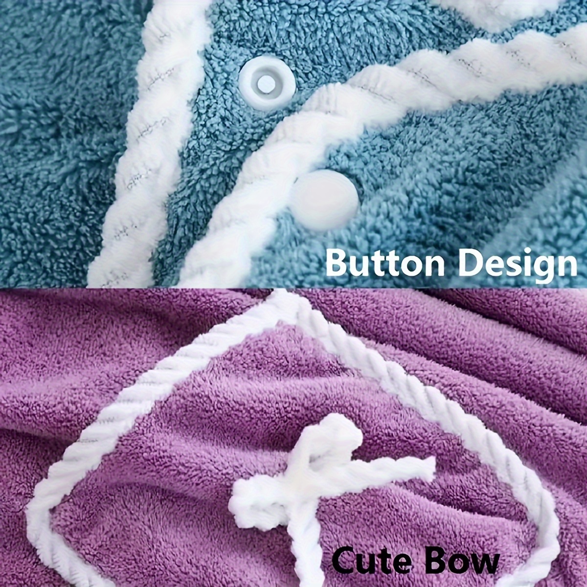 soft bath towel water absorbent bath towel bathrobe cute bath towel details 5