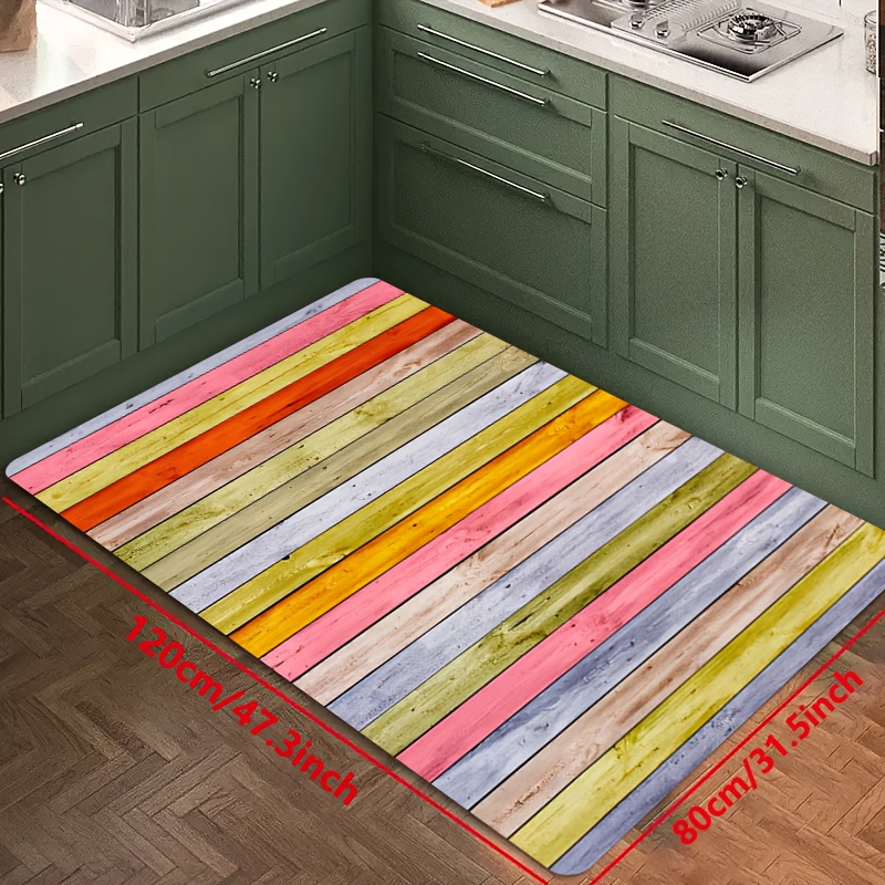 Kitchen Mat Tree Kitchen Mats for Floor 2 Piece, Colorful Rug Anti Fatigue  Floor Mat for Kitchen, Kitchen Floor Mat for in Front of Sink and Kitchen