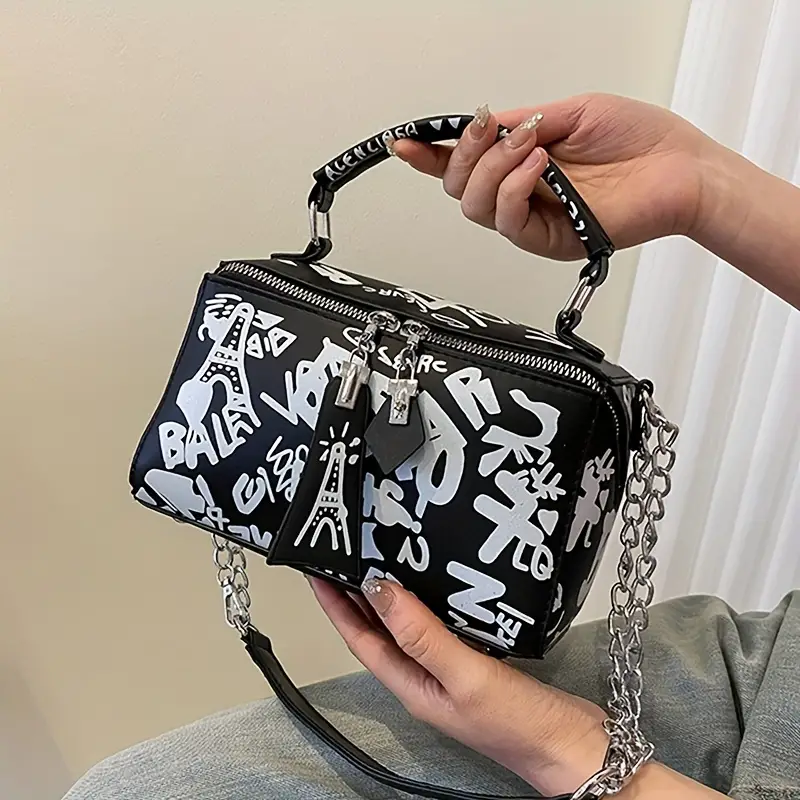 chanel graffiti purse