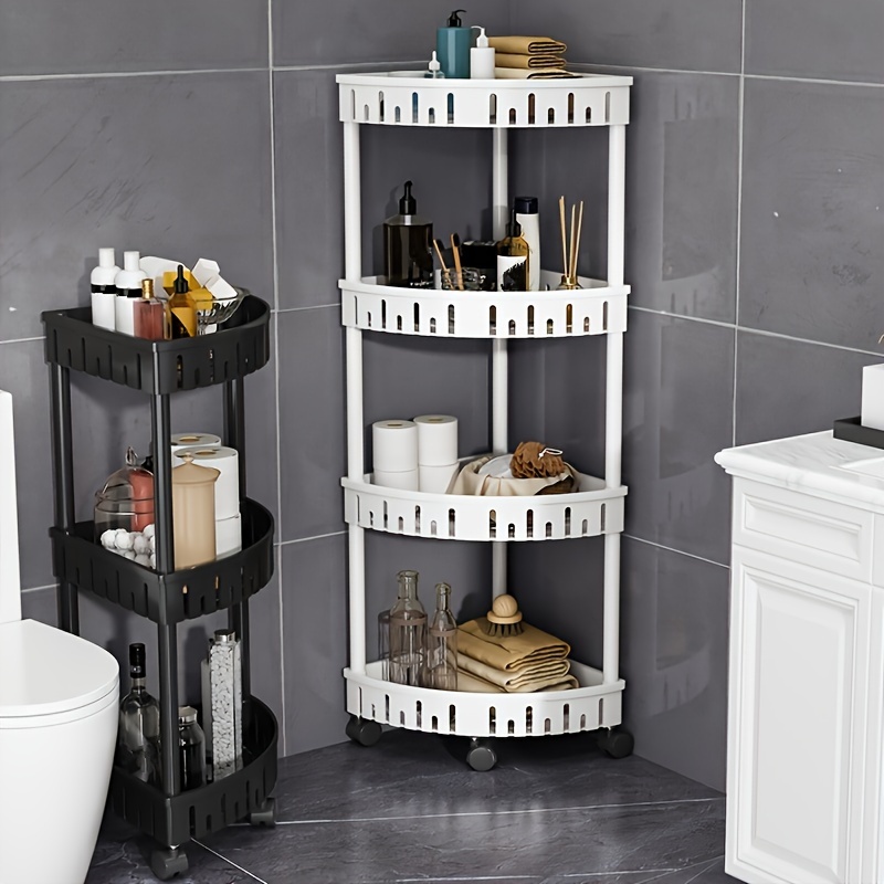 Storage Small Cart Thickened And Widened Toilet Shelf Multi - Temu