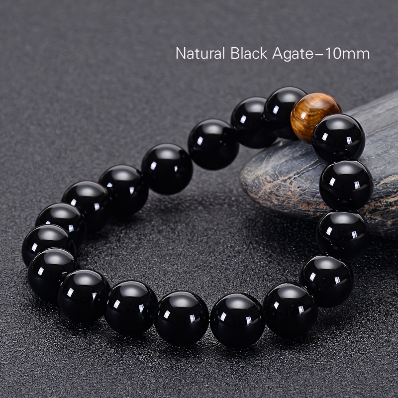 Natural black onyx beads sale