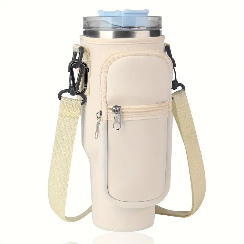 Water Bottle Carrier Bag With Phone Pocket For Stanley - Temu