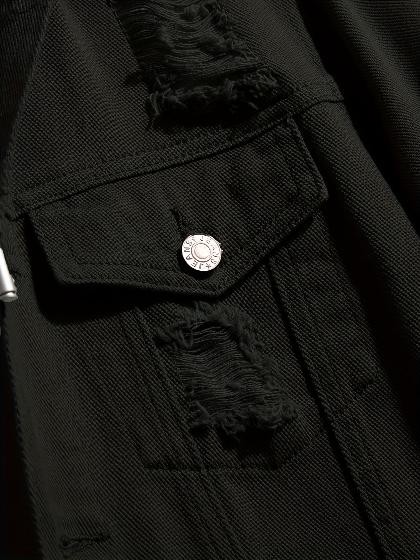 New Men's Button Down Denim Jacket Jacket Gifts - Temu