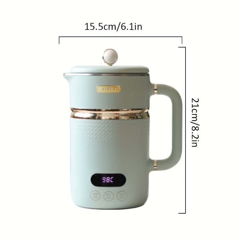 Electric Tea Maker Stew Cup, Portable Travel Tea Kettle 5 Minutes Fast  Boiling, Automatic Stirring Cup, Temperature & Timing Control, Stainless  Steel Liner, 110v - Temu