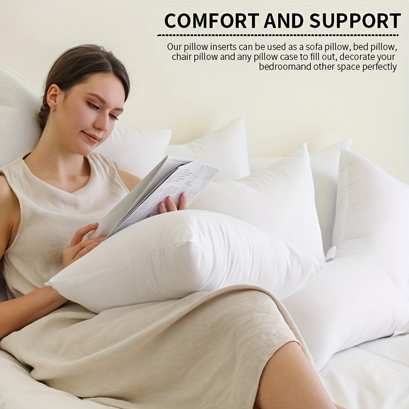 Throw Pillows White Bed Pillow Pillow Insert For Sofa Bed - Temu