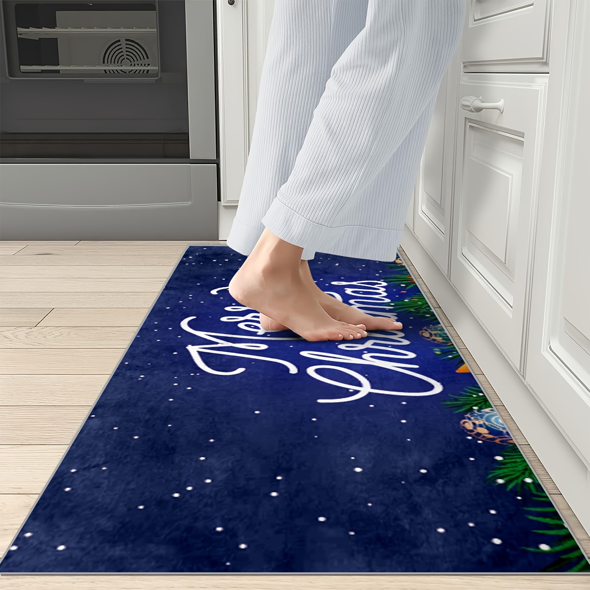 Non Skid Washable Absorbent Microfiber Kitchen Mats for Floor Anti