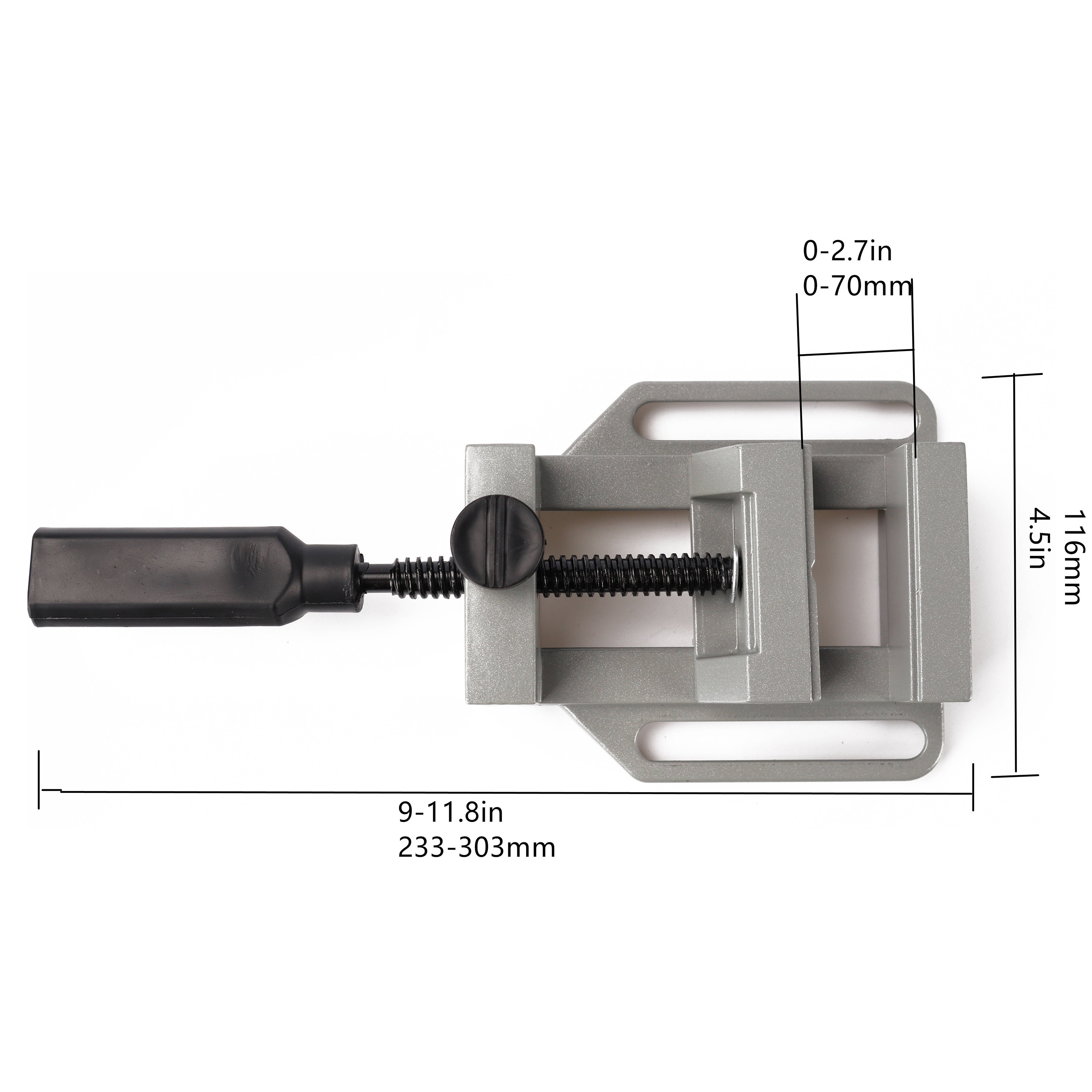  MARHD Soporte para taladro de presión, estable y preciso, mesa  de prensa de taladro giratorio de 0 a 90° en altura ajustable, taladro de  banco, operación simple para taladrar, cortar, moler (