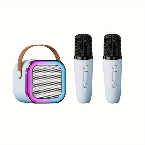 wireless speaker with microphone set home karaoke machine portable handheld speaker machine for adults home party birthday k12