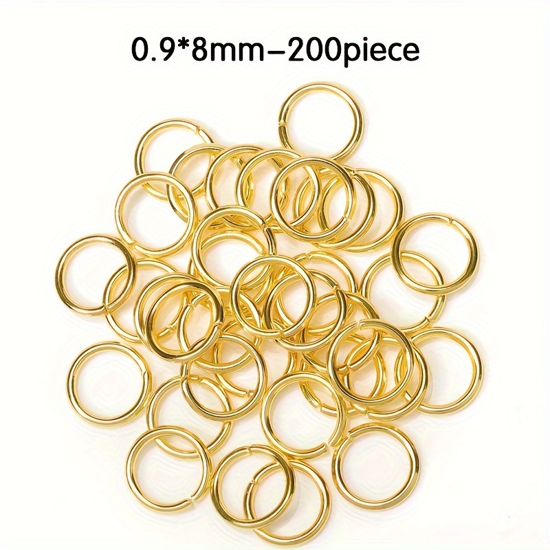 Metal Jump Ring Connector Rings Single Open Ring For - Temu