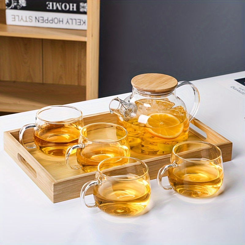 Glass Teapot With Tea Infuser Heat Resistant Glass Tea - Temu
