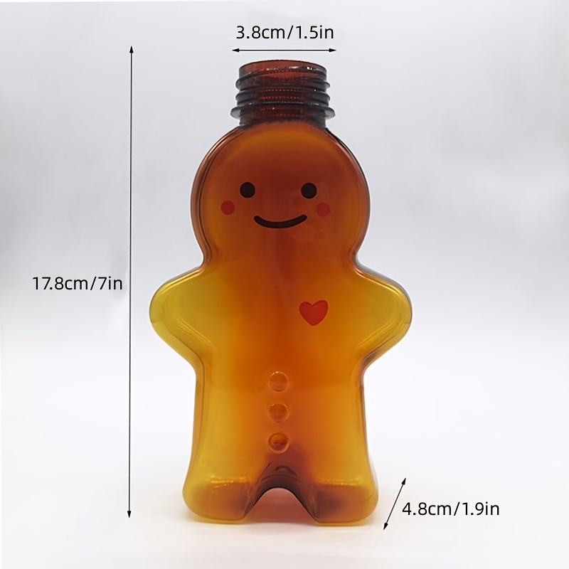 1pc Christmas Gingerbread Man Shaped Water Bottle