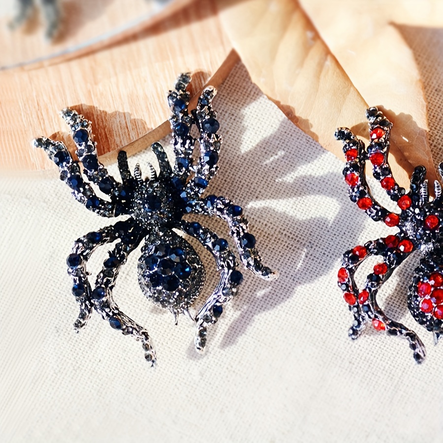 Spider brooch, spider jewelry, spider pin, resin jewelry - Shop