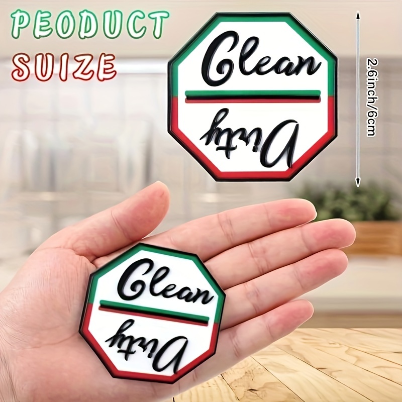 Dishwasher Magnet Clean Dirty Sign, Dishwasher Stickers, Clean Dirty Magnet  For Dishwasher, Stylish Plastic Indicator, Dishwasher Sign, No-scratch  Kitchen Refrigerator Decor Accessories, Kitchen Stuff - Temu