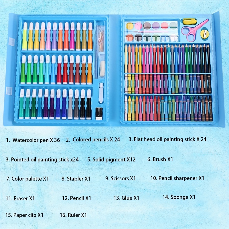 Set de Pintura Acrílica 33 piezas (Incluye 24 colores) - Kit de Arte