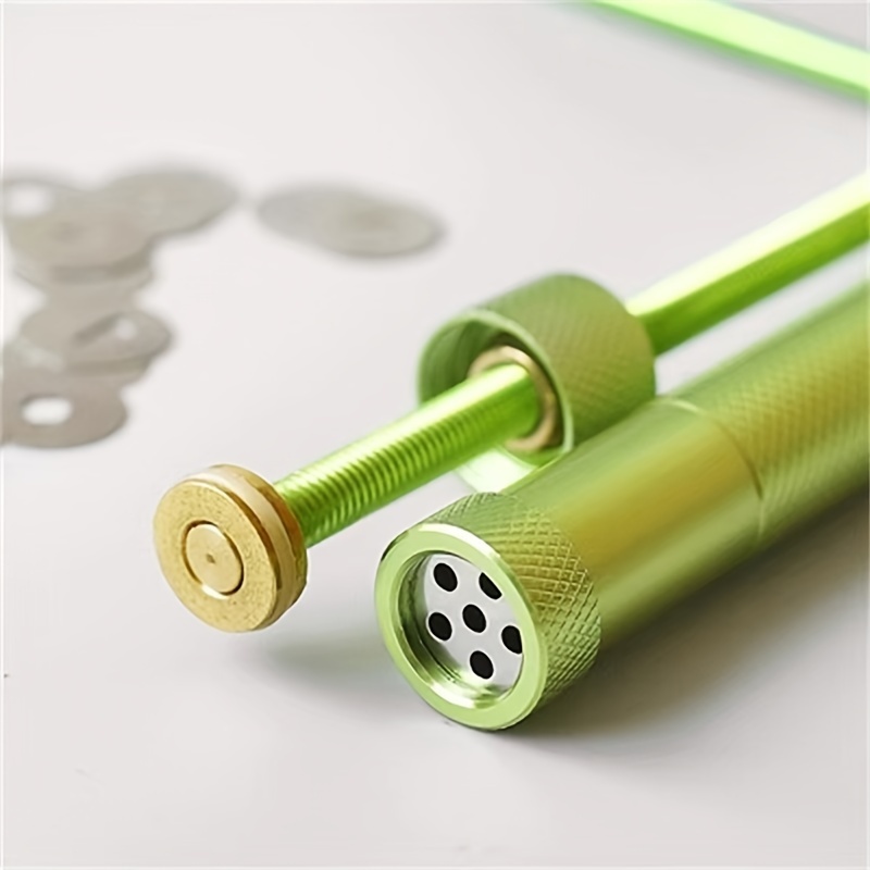 Mud Tools, Stainless Steel Green Rotating Squeezer Mud Extruder Tools DIY  Baking Fondant Cake Sculpture Polymer Clay Tools (Green) 
