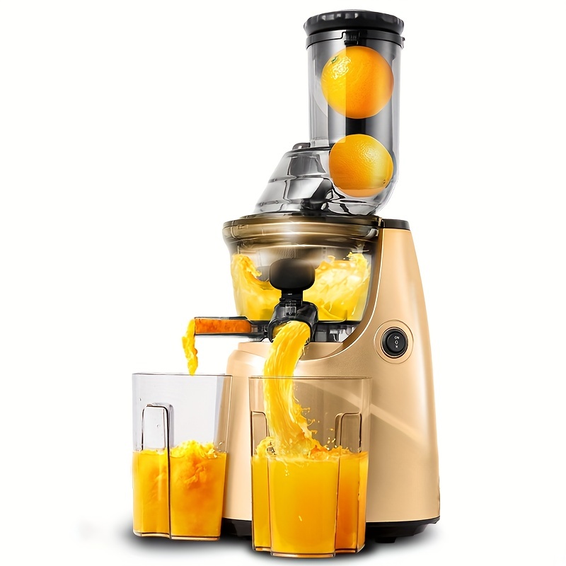  Kedemas Cold Press Juicer Machine Easy to Clean - Slow  Masticating Juicers with Reverse Function - Orange Juicer with Cleaning  Brush and 2 Cups - Quiet Freshly Squeezed - Silver: Home & Kitchen