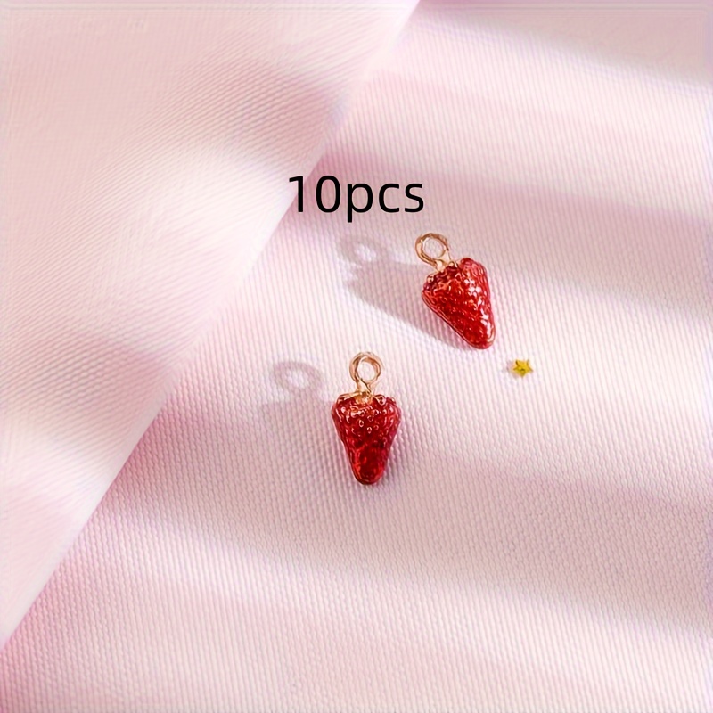 Adorable Fruit Series Pendants Alloy Enamel Pendants Charms - Temu