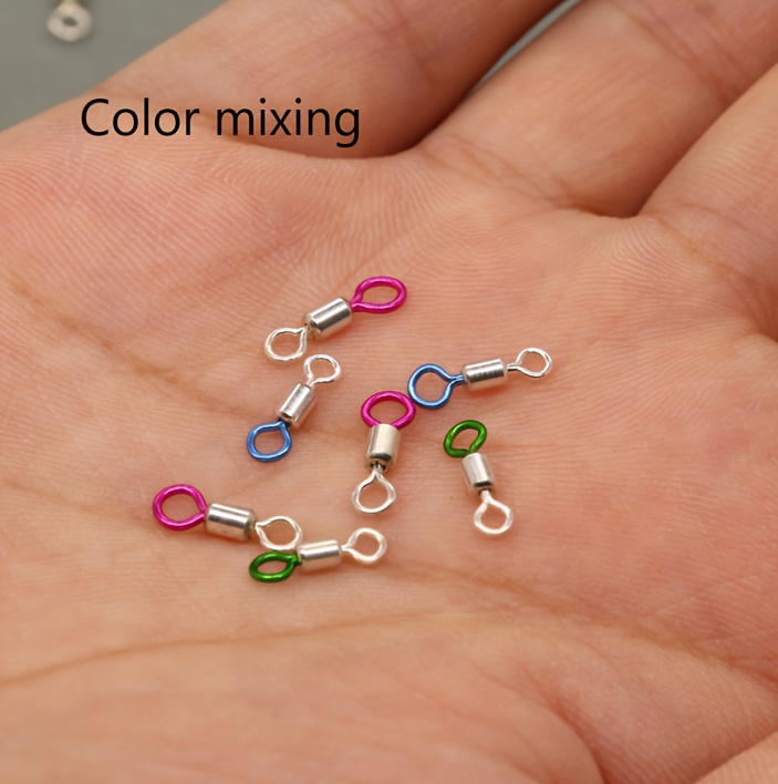 8#/10#/12# Colorful Fishing Swivel Alloy Swivel Fishing - Temu