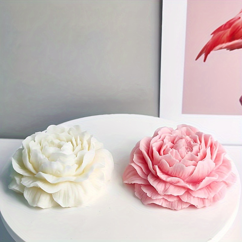 3D Large Peony Silicone Candle Mold DIY Handmade Creative Flower