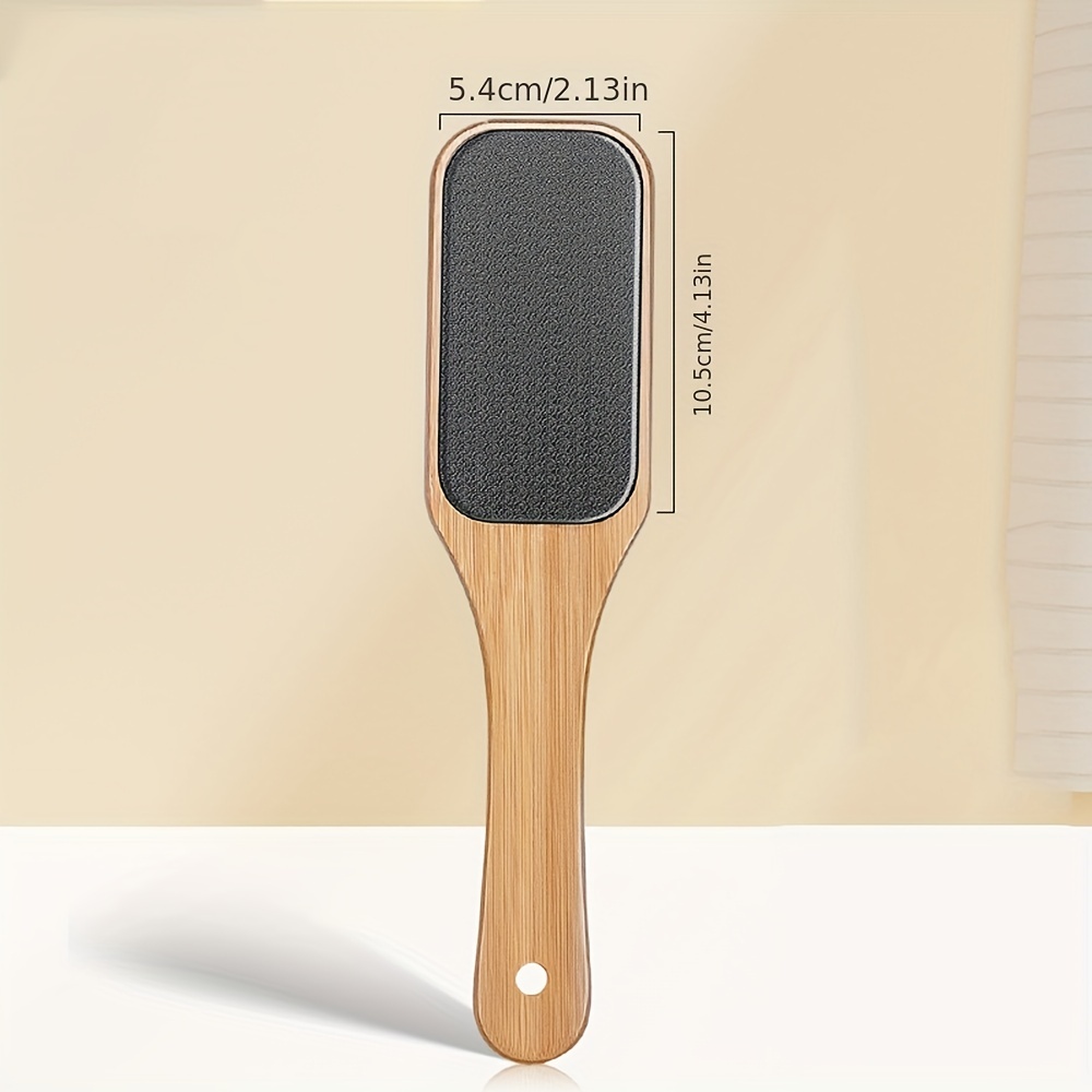 Foot File Scrubber With Wooden Handle Callus Remover Feet - Temu