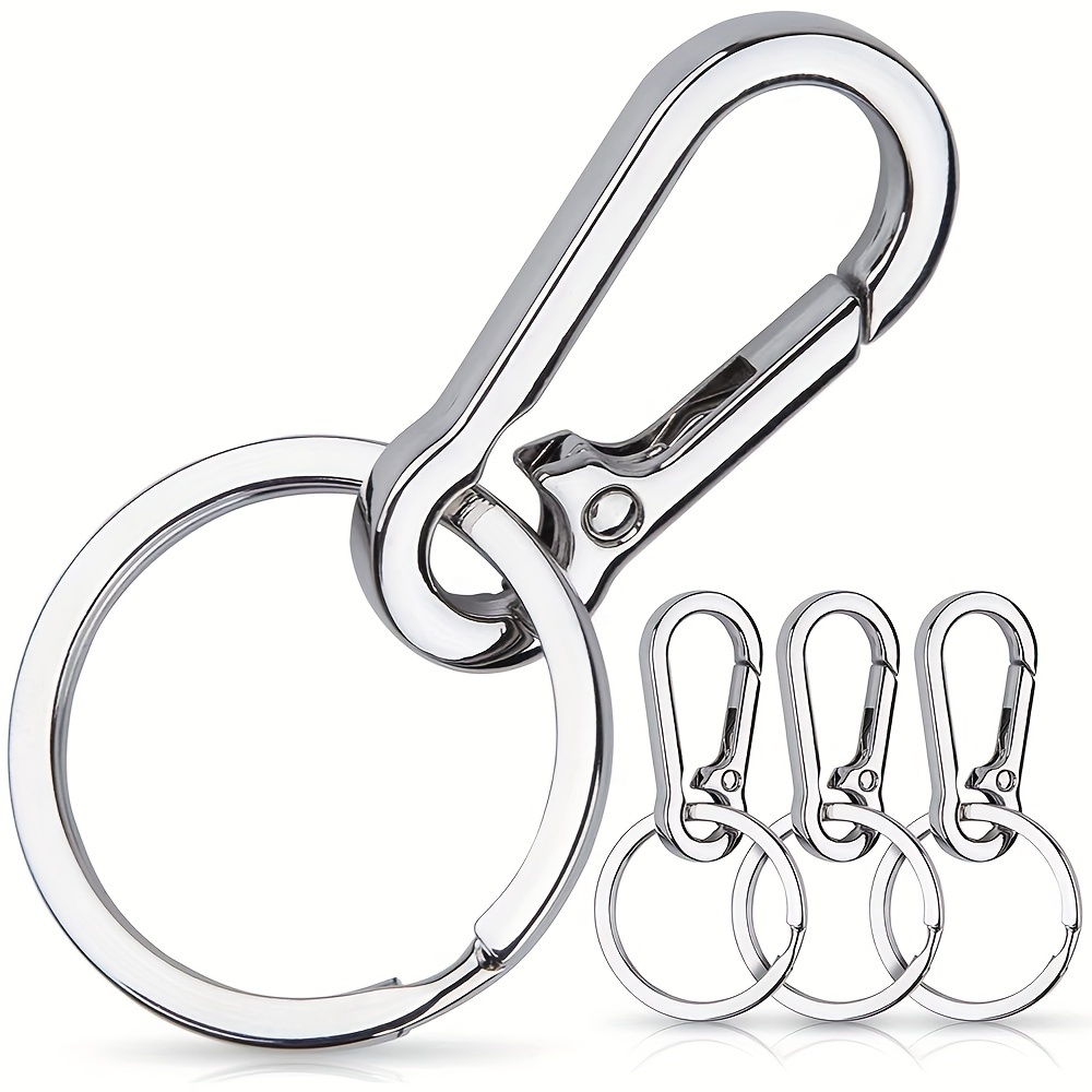 Metal Climbing Carabine Hook Buckle Car Keychain Strong Carabiner Shape Key  Ring Hanging Pendant Vintage Key Chain Accessories
