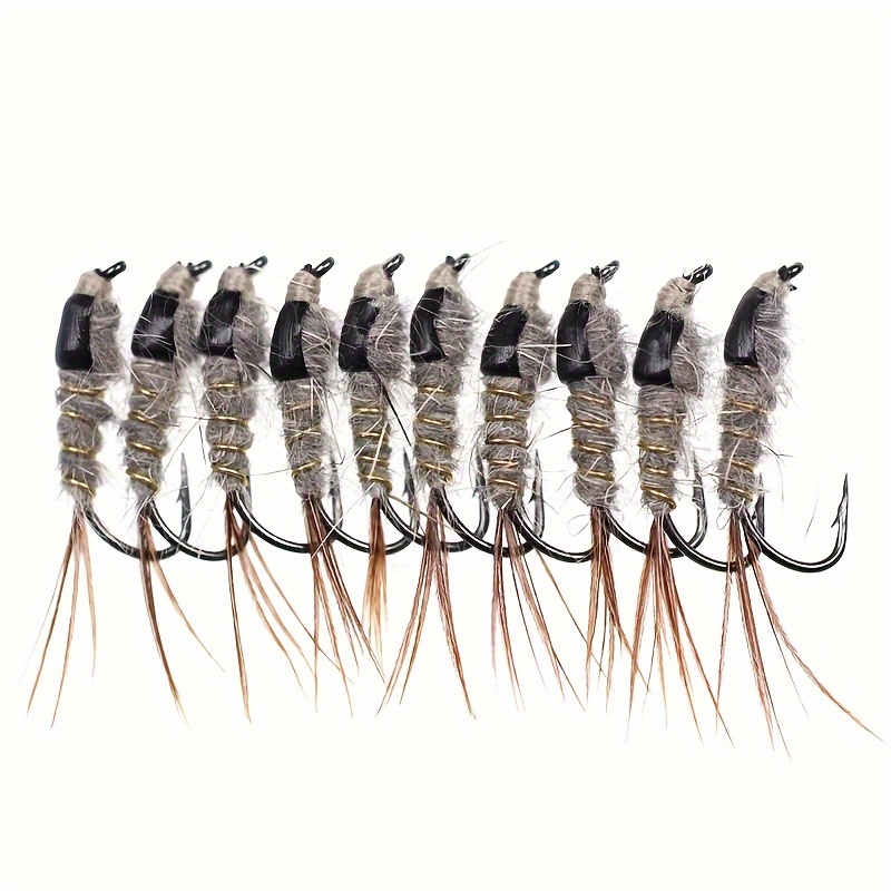 Premium Black Hare Ear Nymph Effective Trout Fly - Temu