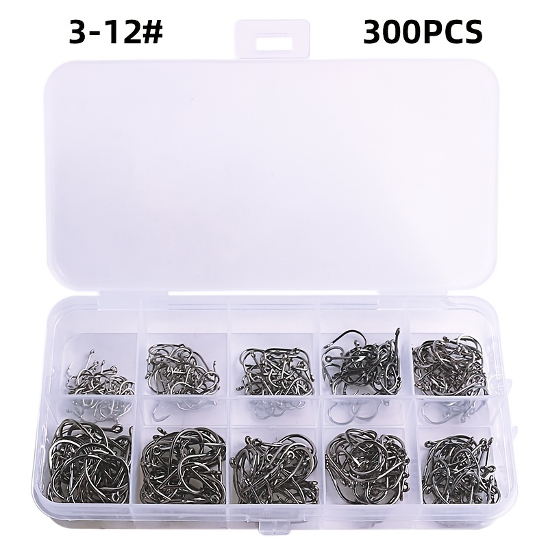 QualyQualy 1000pcs Carbon Steel Fishing Hooks W/Portable Plastic Box,  Assorted Small Fishing Hooks Set for Freshwater/Seawater : :  Sports & Outdoors