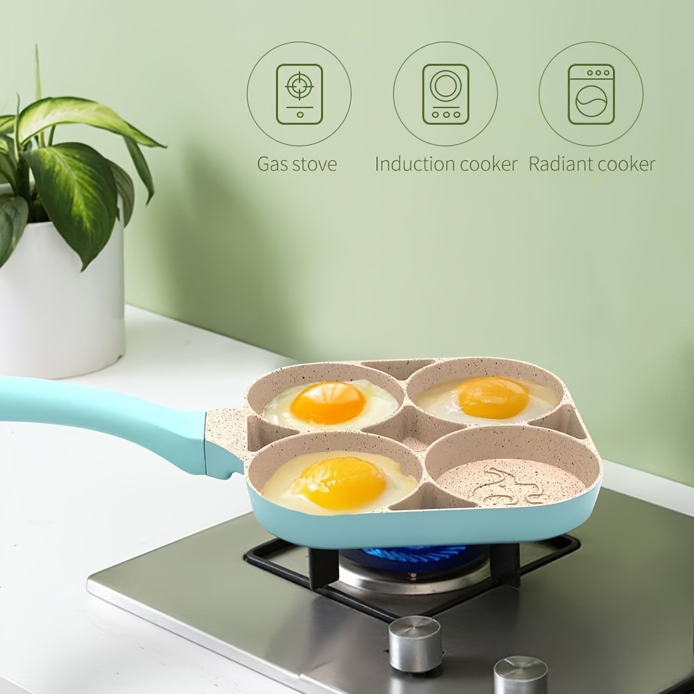 Four Holes Animal Cartoon Square Frying Pan Egg Burger Maker Non-stick Pan  - Temu