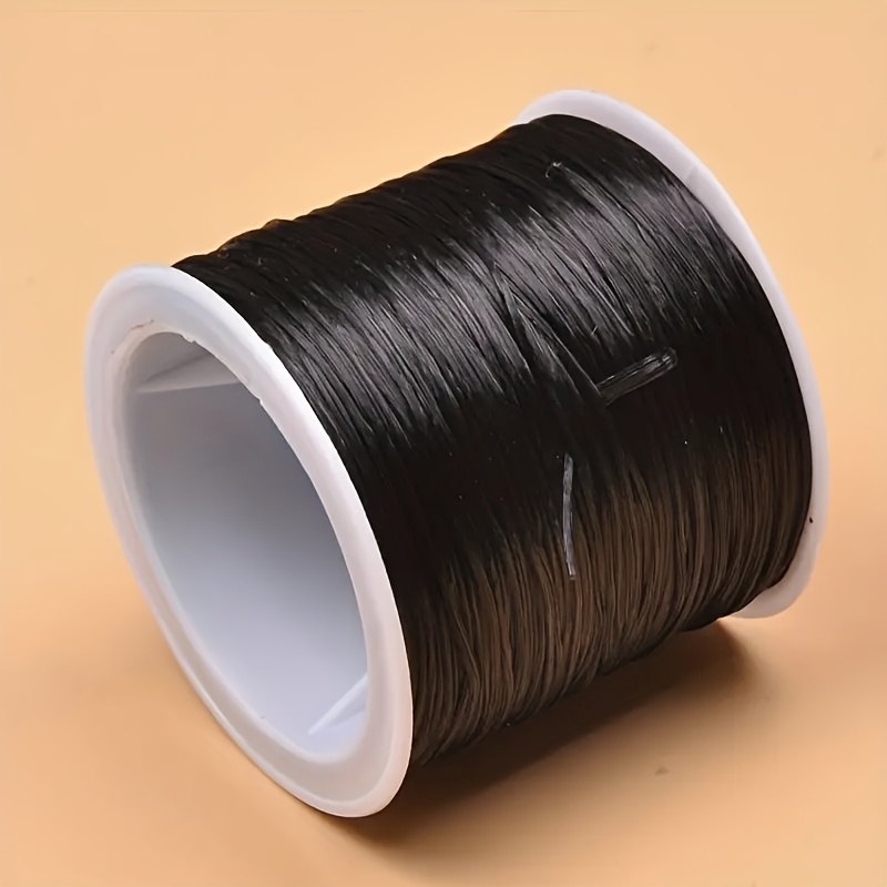 Japanese FGB Cords Nylon String, Miyuki Elastic Beading Thread, 0.1mm  Diameter, Steel Blue, Sold Per 50-yard Spool 