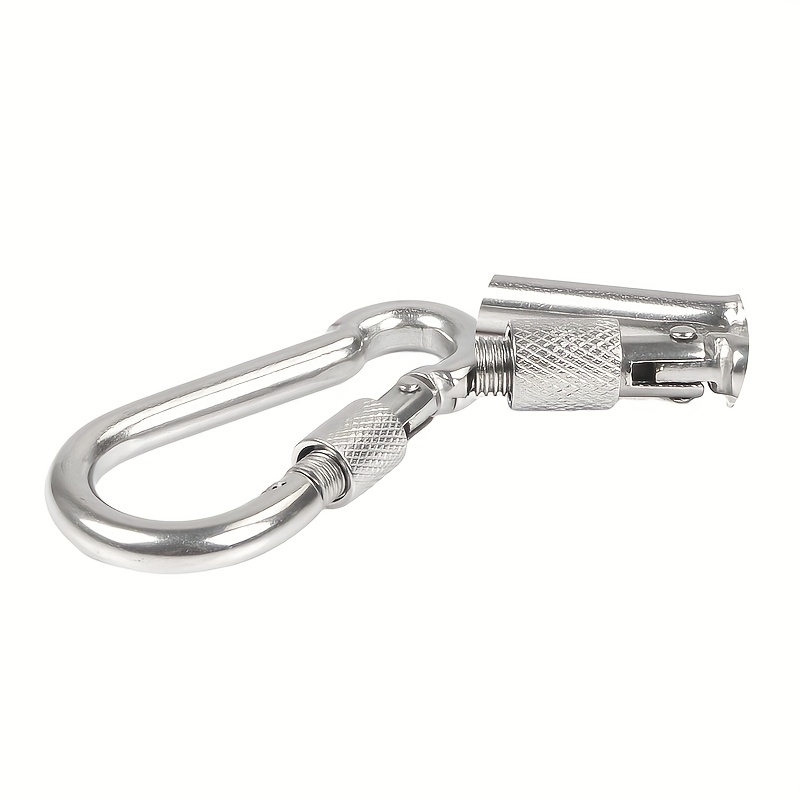 316 Stainless Steel Spring Snap Hook Carabiner Heavy Duty Spring Snap Link  Hook Quick Link Rope Connector for Gym Camping Hammock Swing