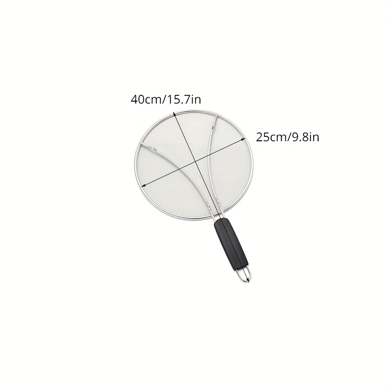 BergKoch Splatter Screen for Frying Pan - 15 Inch Stainless Steel Grease  Splatter Guard - Cover Oil Splash when Sizzling Bacon, Cooking Fried  Chicken