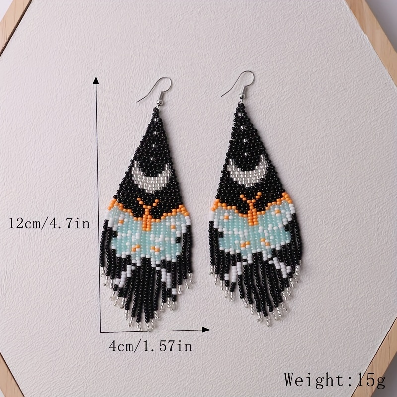 Beaded hot sale eagle earrings