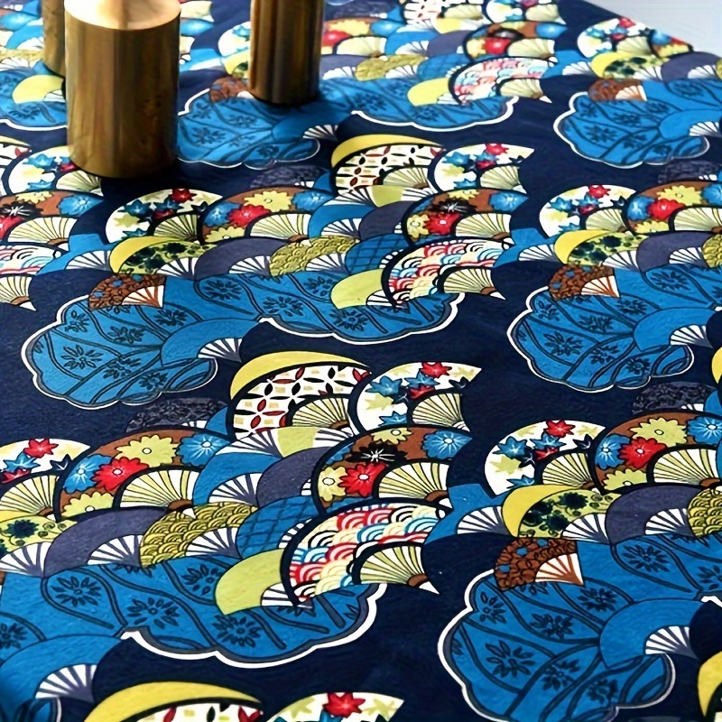 Telas Por Metro Japanese Handmade Diy Fabric Blue Bronzing Cotton Printed  Kimono Sewing - AliExpress