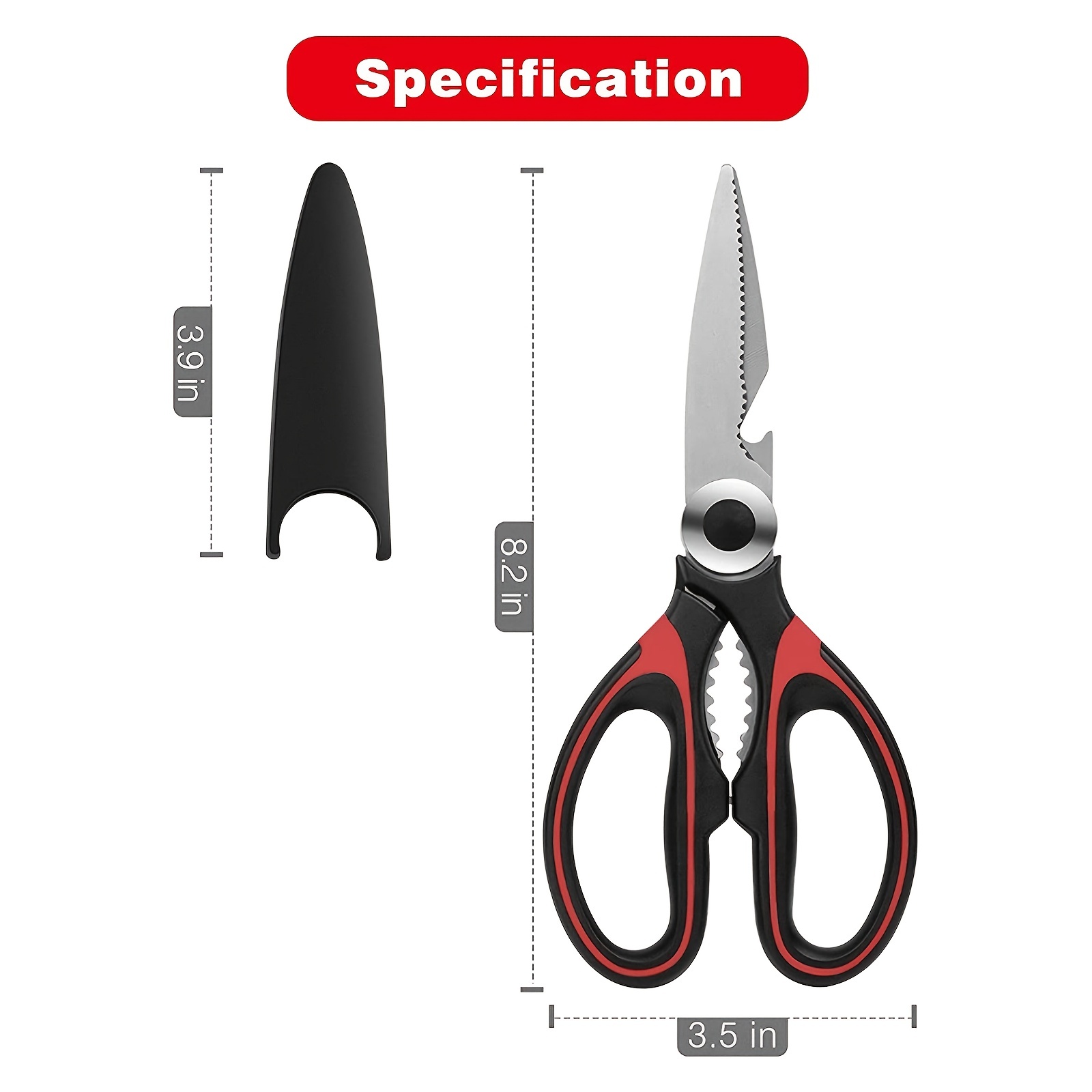 1 Piece Kitchen Shears, Heavy Duty, Kitchen Scissors, Meat Scissors,  Poultry Shears, Today's Best Daily Deals