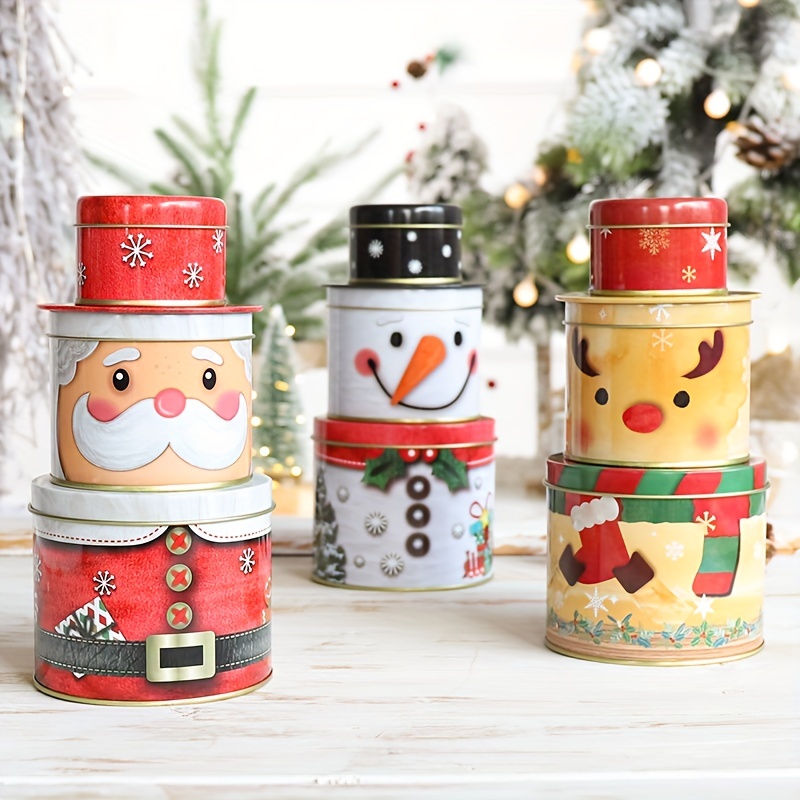 Christmas Candy Jar Clear Christmas Holiday Wrapping Gift - Temu