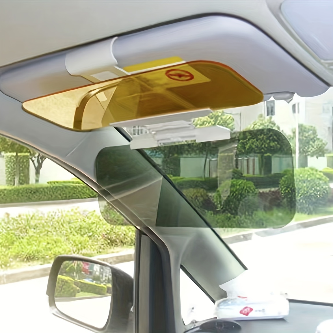 Pare-soleil,Pare-soleil Anti-ébLouissement pour voiture, 1 pièce, miroir de  conduite, vue claire -A