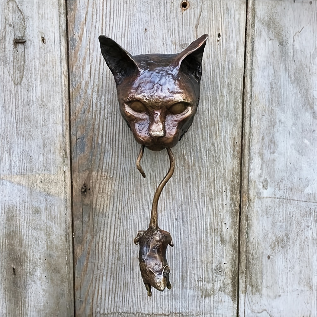 Cast Iron Cat Silhouette Hook, Cat Lovers' Coat Hook 