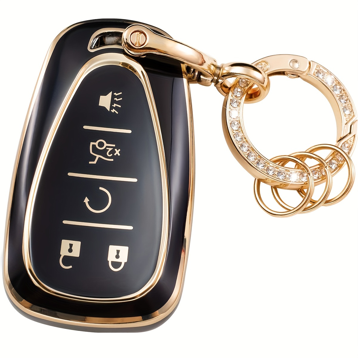 For Key Fob Cover With Keychain Soft Tpu Full Protection Key Case For Chevy  Equinox Malibu Camaro Cruze Blazer Traverse Trax 5 Button Holder -  Automotive - Temu Ireland