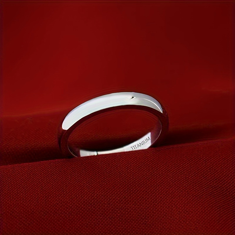 

1pc Minimalist Band Ring Made Of Titanium Silver Plated Suitable For Men And Women Match Daily Outfits Party Accessory