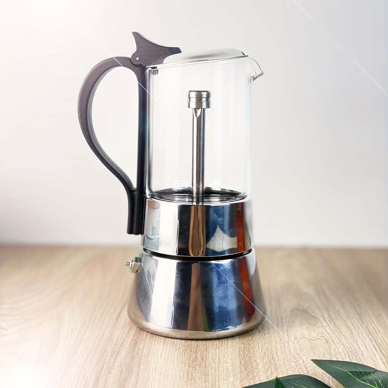 Premium Transparent Moka Pot 4/6 Cup Stovetop Espresso Maker - Temu