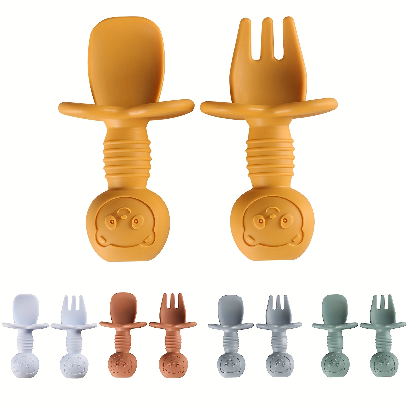 BOLOLO Baby and Toddler Self-Feeding Forks and Spoons set