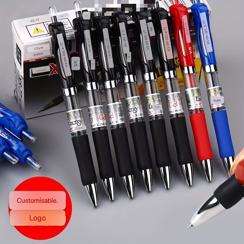 6 x Pentel EnerGel Ener Gel 0.5mm Needle Tip Rollerball Gel Ink Pen, Black